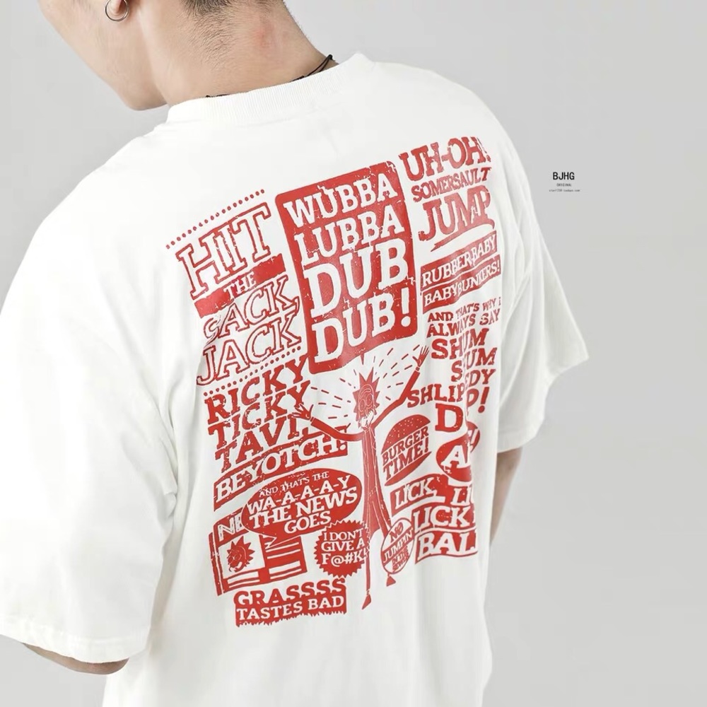 T shirt and lager size